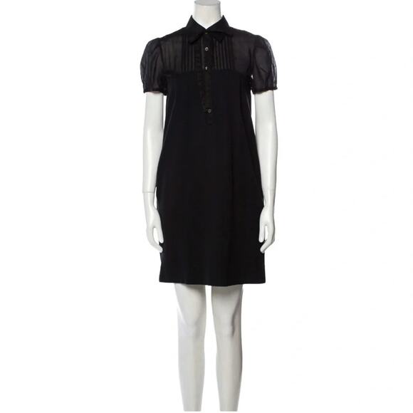 THEORY Mini Black Dress Size: M NWT - Picture 1 of 7